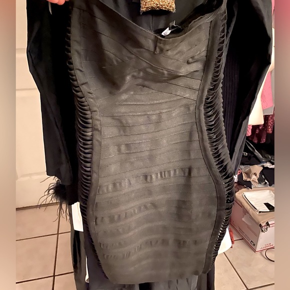 Fashion Nova Dresses & Skirts - Woman’s sexy body con Snatched fringe look sides Strapless